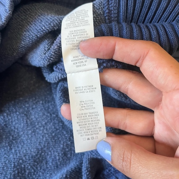 Aerie checked out oversized sweater XS - Picture 4 of 5